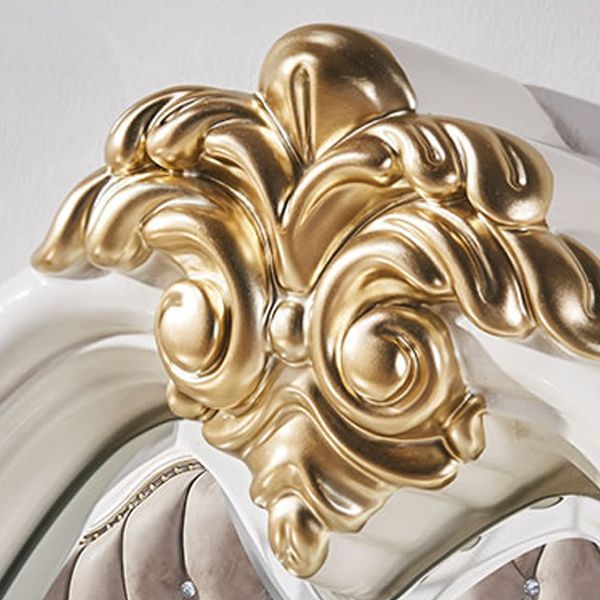 Mirror & 5 Drawers Makeup Vanity Dressing Table Solid Wood Dresser