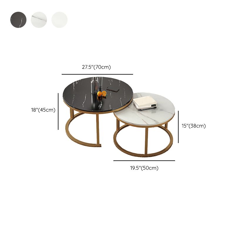 Slate Nesting Coffee Table Set No Distressing Round Coffee Table Set Clearhalo 'Coffee & Accent Tables' 'Coffee Tables' 'coffee_tables' 'furn' 'furn_coffee_tables' 'Furniture' 'Living Room Furniture' 1200x1200_55f0f653-f79d-4fef-a4c0-07dcb1dc84d0