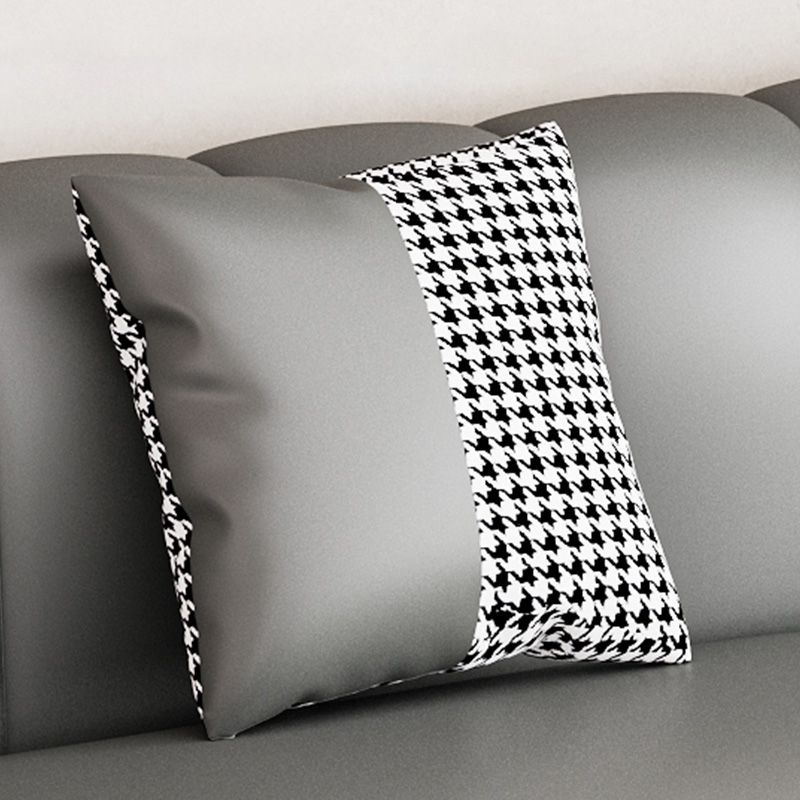 Canapé de bras rond comme un canapé standard en faux cuir résistant à la coloration pour le salon