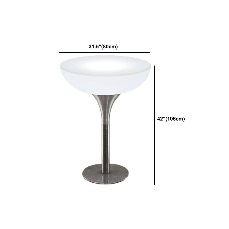 Polyethylene Round Table Industrial Style Bar Lighted Bar Table