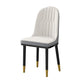 Glam Style Dining Chairs Armless Parsons Chairs with Metal Legs Clearhalo ' kitchen&dining_furn' 'Dining Chairs' 'Dining Tables & Seating' 'dining_chair' 'furn' 'furn_dining_chair' 'Furniture' 'furniture_dining_chair' 'Kitchen & Dining Furniture' 'kitchen' 1200x1200_55f1af9d-43ee-4f0a-9733-ee4c28166826