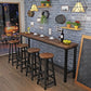 Modern Solid Wood Bar Dining Table Rectangle Bar Table in Brown Clearhalo 'Bar Furniture' 'Bar Tables' 'bar_tables' 'furn' 'furn_bar_tables' 'Furniture' 'Kitchen & Dining Furniture' 1200x1200_55f1eaa0-4413-4e4f-8745-550c12347e69
