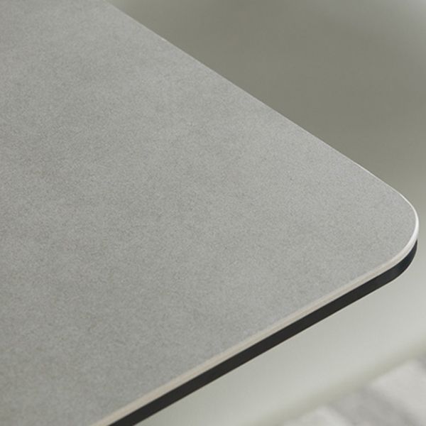 Estilo contemporáneo 1/2/5 Piezas Sillas de comedor Conjunta muebles de piedra rectangulares en gris