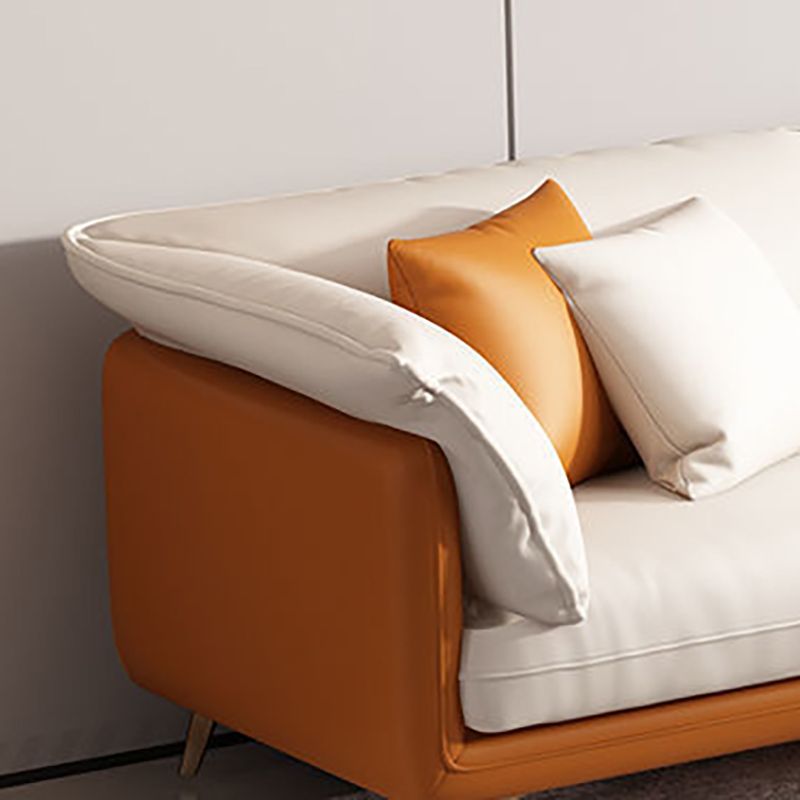 Square Arm Sofa Pillow Top Sofa with Multiple Cushions for Living Room and Apartment Clearhalo 'furn' 'furn_sofas' 'Furniture' 'furniture_sofas' 'kitchen' 'kitchen_sofas' 'Living Room Furniture' 'Sofa' 'sofas' 1200x1200_55f3a25c-3304-4539-8b8f-fe89ed890250