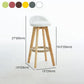 Contemporary Style Low Back Bar-stool Wooden Bar Stool for Restaurant Clearhalo 'Bar Furniture' 'Bar Stools' 'bar_stools' 'furn' 'furn_bar_stools' 'Furniture' 'furniture_bar_stools' 'Kitchen & Dining Furniture' 1200x1200_55f3eff9-06b9-406d-90bc-f6e8b42db484