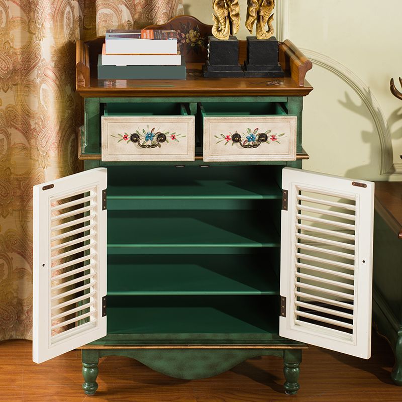 Mid-Century Modern Rectangle Cabinet Standard Side Cabinet with Drawer