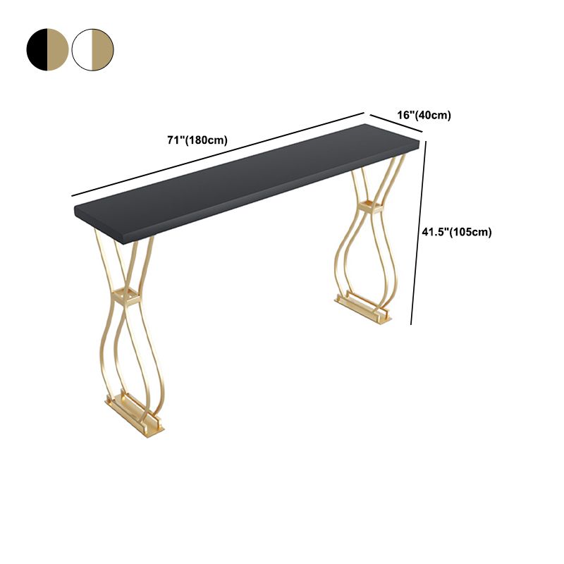 Tavolo da bar del patio a doppio piedistallo contemporaneo tavolo da barra in legno massiccio