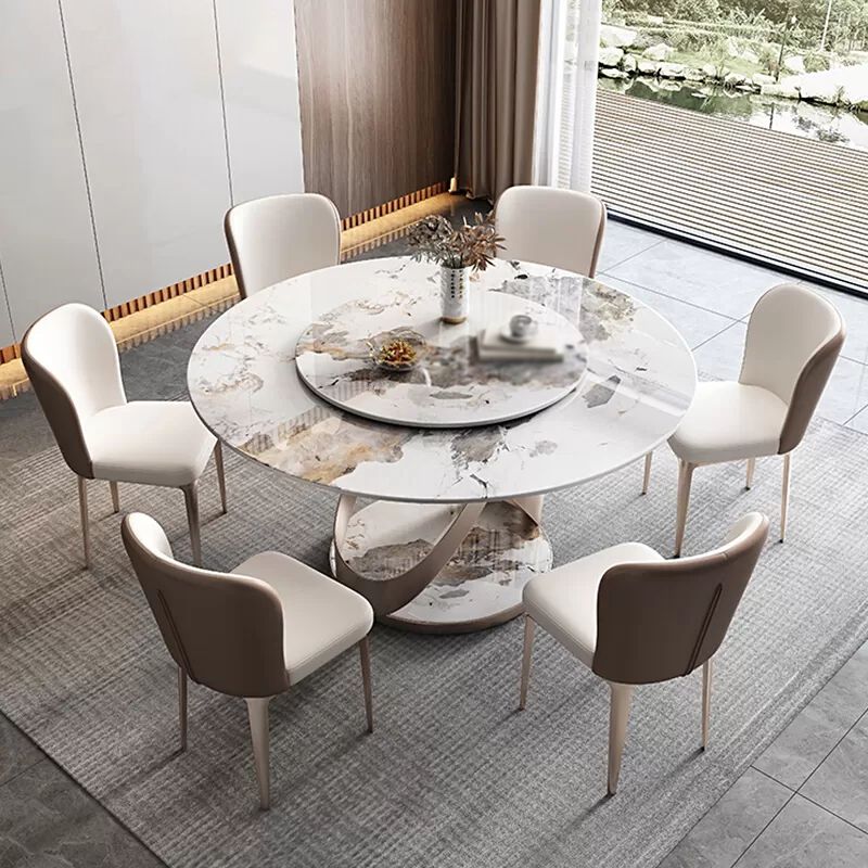 Modern 1/2/5/7/9 Pieces Table and Chair Set Sintered Stone Dining Table with Chairs Clearhalo 'Dining Room Sets' 'Dining Tables & Seating' 'dining_room_set' 'furn' 'furn_dining_room_set' 'Furniture' 'furniture_dining_room_set' 'Kitchen & Dining Furniture' 'kitchen&dining_furn' 'kitchen' 1200x1200_55f842eb-f44c-41be-ab69-b5dd5a11efcc