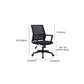 Modern Fixed Arms Office Chair No Wheels No Distressing Ergonomic Desk Chair