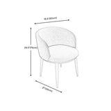 Arms Included Chair 19.6" L x 20.8"W x29.5 H  Chair for Living Room