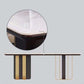 Marble Dining Table for Restaurant Luxury Rectangle Table with Gold Metal Pedestal Clearhalo ' dining_table' 'Dining Tables & Seating' 'Dining Tables' 'furn' 'furn_dining_table' 'Furniture' 'furniture_dining_table' 'Kitchen & Dining Furniture' 'kitchen&dining_furn' 'kitchen' 'kitchen_dining_table' 1200x1200_55fba4df-ba23-4191-9dcd-80c2e6b20ac0