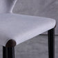 Upholstered Dining Chairs Wingback Chairs with Solid Wood Base