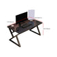 Modern Rectangular Computer Desk Wooden Black Gaming Desk with Black Legs Clearhalo 'furn' 'furn_office_desk' 'Furniture' 'Office Desks' 'Office Furniture' 'office_desk' 1200x1200_55fc16bf-0104-45e8-a3ae-9fe77c447b8e