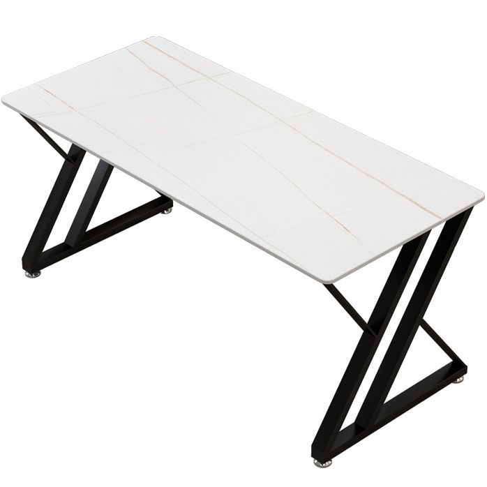 Home Office Sled Writing Desk Modern Style Stone Writing Desk Clearhalo 'furn' 'furn_office_desk' 'Furniture' 'furniture_office_desk' 'Office Desks' 'Office Furniture' 'office_desk' 1200x1200_55fd2b90-3070-4468-893d-9672805547d1
