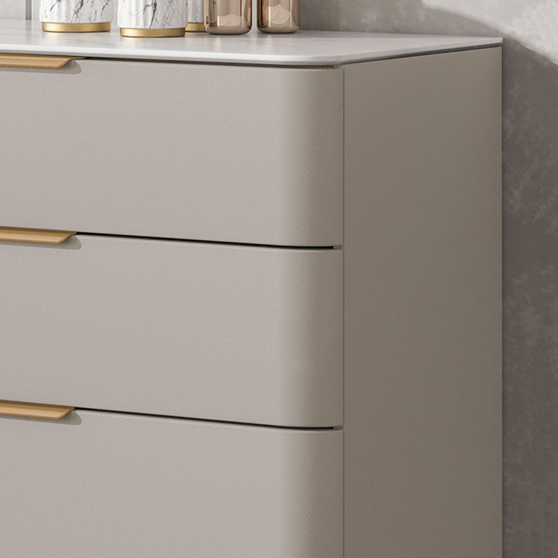 Vaste houten glamour opbergkast dressoir verticale opbergkast met metalen voeten