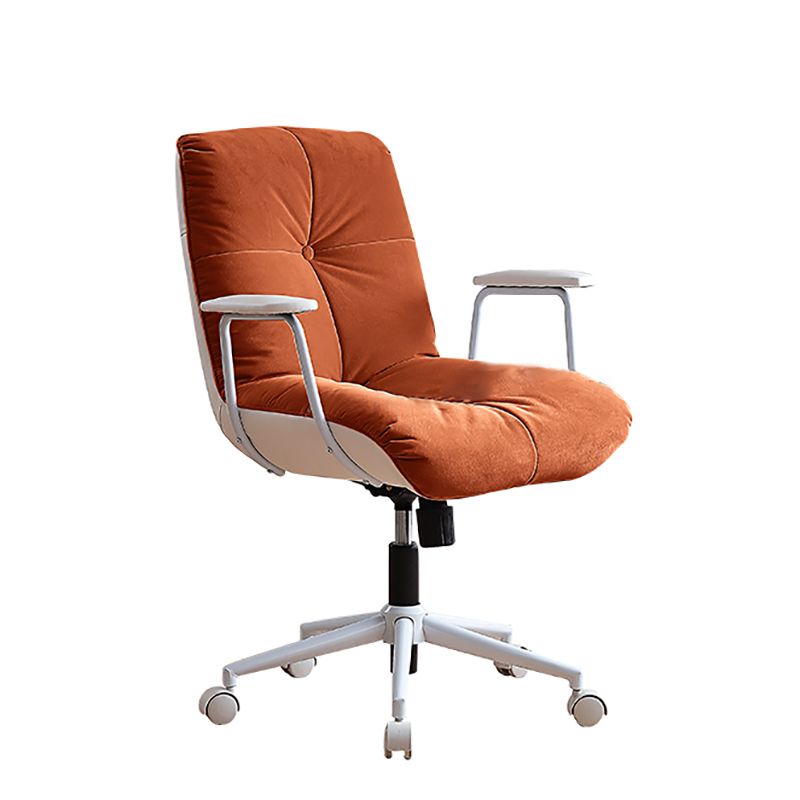 Padded Arms Swivel Office Chair Modern Mid Back Tufted Desk Chair Clearhalo 'furn' 'furn_office_chair' 'Furniture' 'Office Chairs' 'Office Furniture' 'office_chair' 1200x1200_55fe21fc-2591-4f94-9b63-c595501657ba