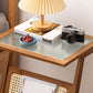 Nightand en verre moderne 23 pouces H les jambes non-storage incluent la table de nuit