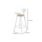 Contemporary Bar Stool Solid Wood Barstool with White Metal Legs Clearhalo 'Bar Furniture' 'Bar Stools' 'bar_stools' 'furn' 'furn_bar_stools' 'Furniture' 'Kitchen & Dining Furniture' 1200x1200_55ffaedb-70b3-43ee-b1a6-e626ce89fd94