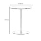 Round Metallic Side Table Contemporary Pedestal Side End Table Clearhalo 'Coffee & Accent Tables' 'End & Side Tables' 'end_side_table' 'Furniture' 'furniture_end_side_table' 'Living Room Furniture' 1200x1200_55ffe405-4d08-451f-a141-9e92749cdb44