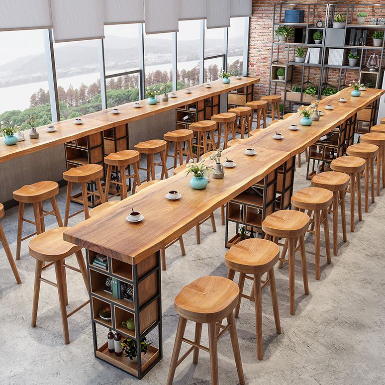 Rectangle Bar Table Contemporary Wood Bar Table with Sled Base Clearhalo 'Bar Furniture' 'Bar Tables' 'bar_tables' 'furn' 'furn_bar_tables' 'Furniture' 'furniture_bar_tables' 'Kitchen & Dining Furniture' 1200x1200_5601349a-8744-428e-b134-45ee18726960