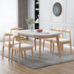 Modern White Round Shape Table Sintered Stone Top Standard Dining Table for Kitchen Clearhalo ' dining_table' 'Dining Tables & Seating' 'Dining Tables' 'furn' 'furn_dining_table' 'Furniture' 'furniture_dining_table' 'Kitchen & Dining Furniture' 'kitchen&dining_furn' 'kitchen' 'kitchen_dining_table' 1200x1200_560564af-6b23-4e16-a050-6db4f4c124d1