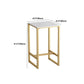 Glam 1/2/3/5 Pieces Counter Set Coffee Shop Trestle Stone Table and Stool Set