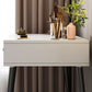 15.75" Wide Make-up Vanity White Makeup Vanity Desk Table with 2 Drawers