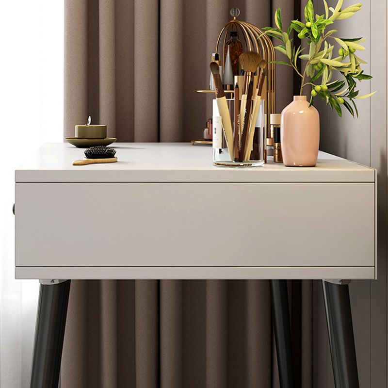 15.75" Wide Make-up Vanity White Makeup Vanity Desk Table with 2 Drawers