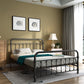 Industrial Iron Bed with Rectangle Headboard and Metal Legs in Black Clearhalo 'Bedroom Furniture' 'Beds' 'furn' 'furn_beds' 'Furniture' 1200x1200_5609047c-fb41-4437-8985-88aa08f52228