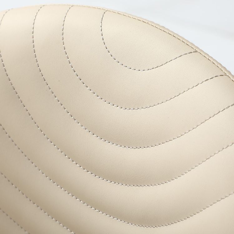 Silla de comedor con tapicería acento de comedor de cuero sintético