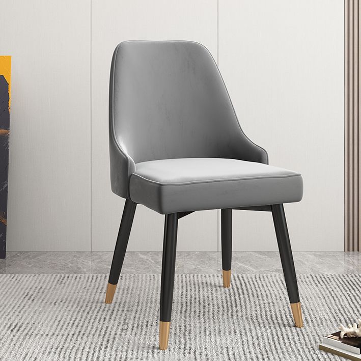 Silla de comedor Parsons contemporánea, silla lateral tapizada para comedor
