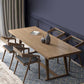 Brown Wood Dining Set with Wooden Chairs 1/2/5/7 Pieces Dinette Set for Home
