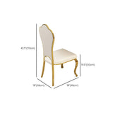 Glam Style Rectangle Table Set 1/2/5/7 Pieces Dining Set with Metal Legs for Kitchen