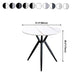 Modern Style Round Dining Table Sintered Stone Table with Metal Base for Home Use Clearhalo ' dining_table' 'Dining Tables & Seating' 'Dining Tables' 'furn' 'furn_dining_table' 'Furniture' 'furniture_dining_table' 'Kitchen & Dining Furniture' 'kitchen&dining_furn' 'kitchen' 'kitchen_dining_table' 1200x1200_561280a8-e333-4269-951f-02a041307eae