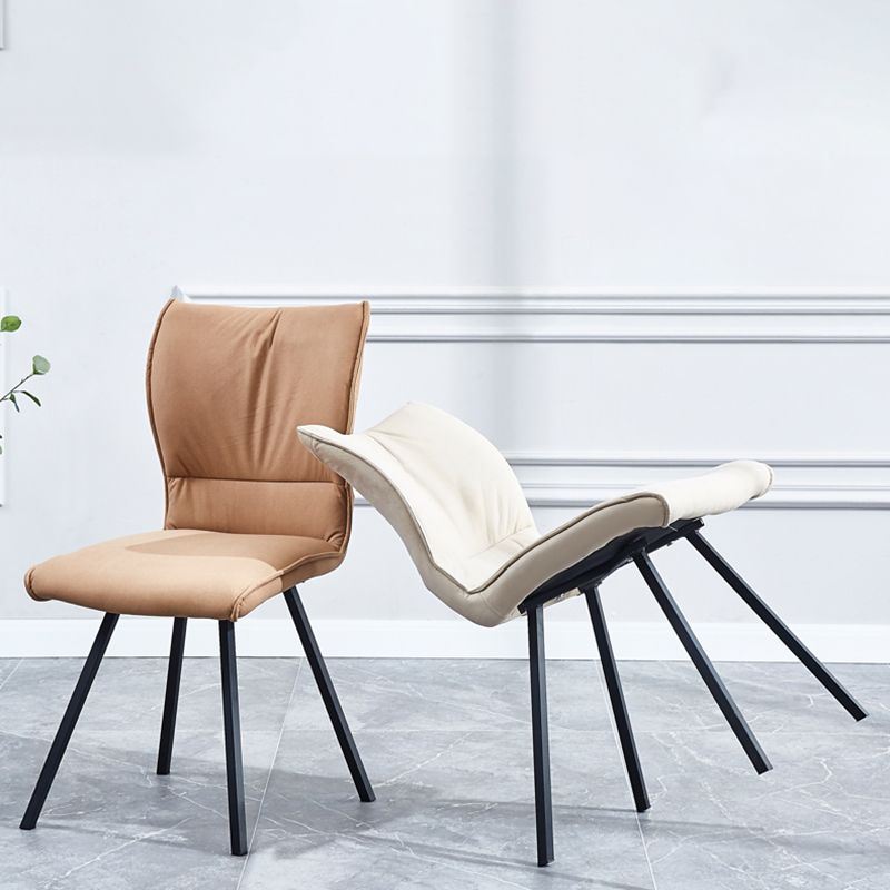 Moderner Kunstleder -Essstuhl Metall Essstuhl für das Restaurant Gebrauch