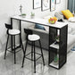 Rectangle Bar Table Bar Height Contemporary Bar Height Pub Table for Indoor