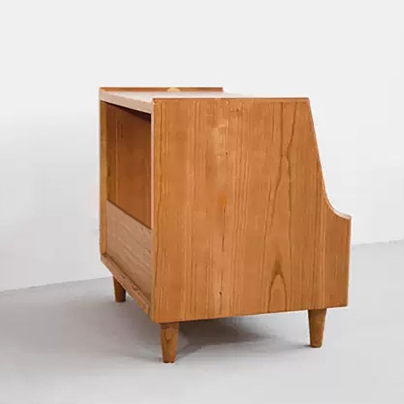 1 Drawer Medium Wood Nightstand Modern Solid Wood Night Table ,19.7" Tall Clearhalo 'Bedroom Furniture' 'furn' 'furn_night_stand' 'Furniture' 'night_stand' 'Nightstands' 1200x1200_5617686d-a51b-4962-9017-9010d2163ea6