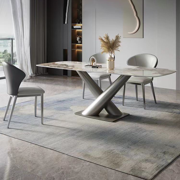 High Gloss Biege eettafel set 1/2/4/5/7 stuks Glam Dinette Set voor thuis