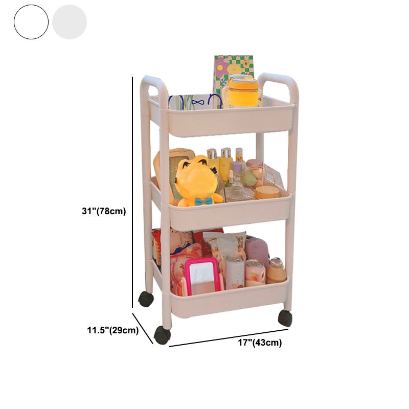 Moderne pure witte plank boekenkast etagere plastic boekenkast multi -tiers voor kantoor