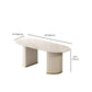 Modern Stone Dining Table White Double Pedestal Base Table for Dining Room Clearhalo 'Dining Tables & Seating' 'Dining Tables' 'dining_table' 'furn' 'furn_dining_table' 'Furniture' 'Kitchen & Dining Furniture' 1200x1200_561873e1-45fc-4689-be30-d6c11c185da9