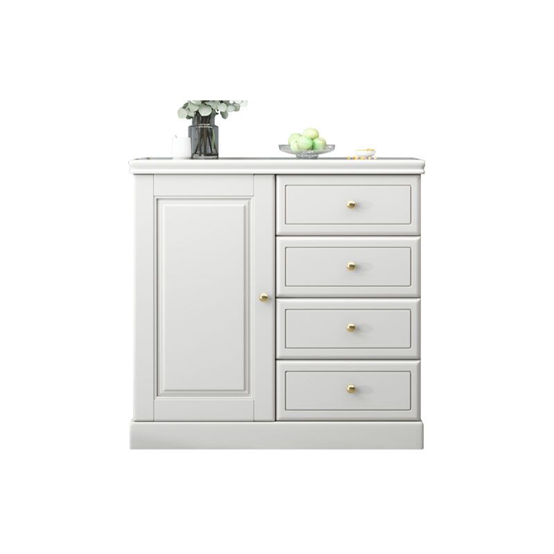 Solid Wood 1/2 - Door Accent Cabinet Mid Century 15.7" D Storage Cabinet with Drawers Clearhalo 'Cabinets & Chests' 'cabinets_chests' 'furn' 'furn_cabinets_chests' 'Furniture' 'Living Room Furniture' 1200x1200_56192baf-ff6b-4aba-825e-5f84c2045579