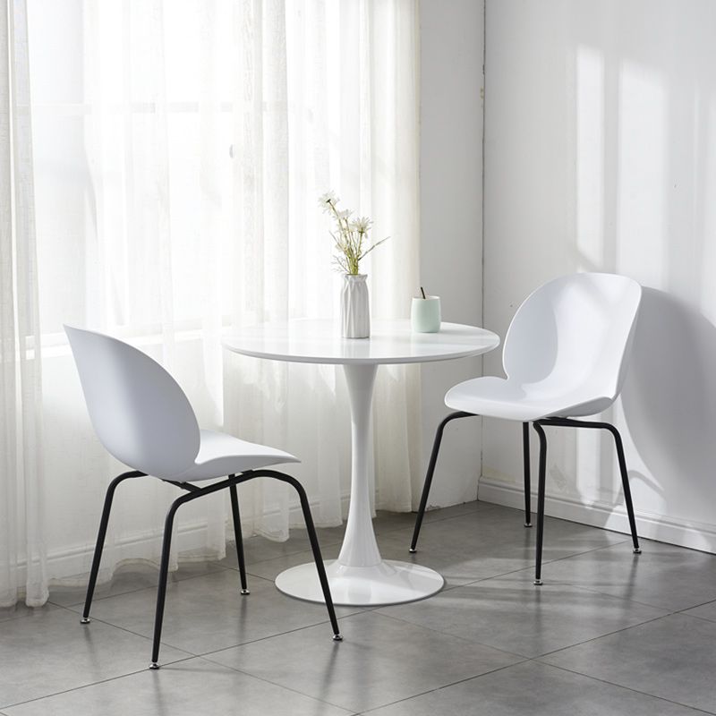 Contemporary Wood Round Dining Set Plastic 1/2/3 Pieces Dining Furniture for Home Clearhalo 'Dining Room Sets' 'Dining Tables & Seating' 'dining_room_set' 'furn' 'furn_dining_room_set' 'Furniture' 'Kitchen & Dining Furniture' 1200x1200_5619c94a-42ed-4e7a-a9a3-ffdc6adebbbf
