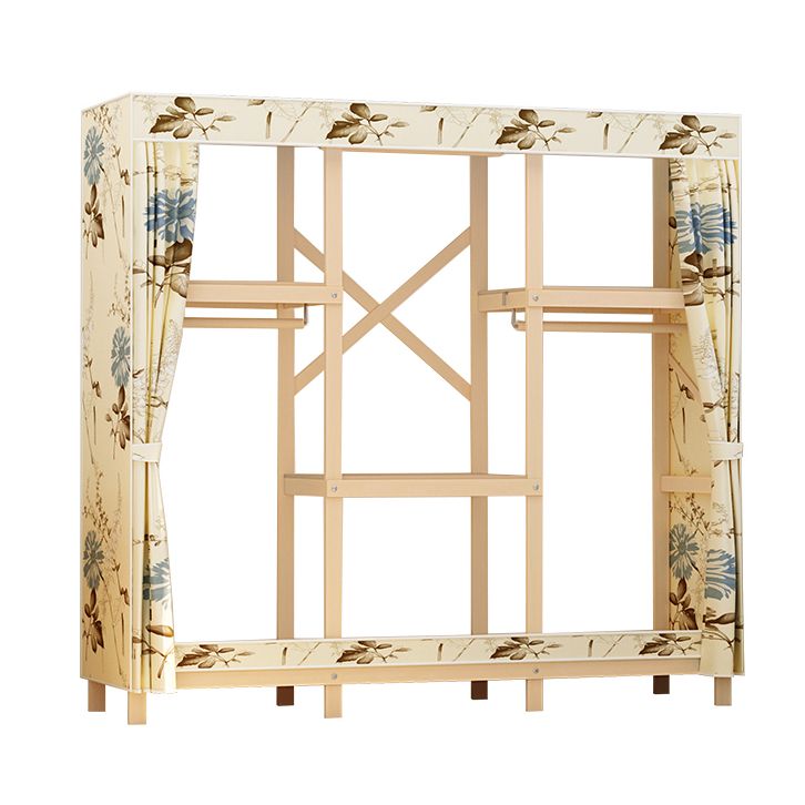 Eigentijdse stijl garderobe massief hout 1-deuren garderobe kast voor slaapkamer