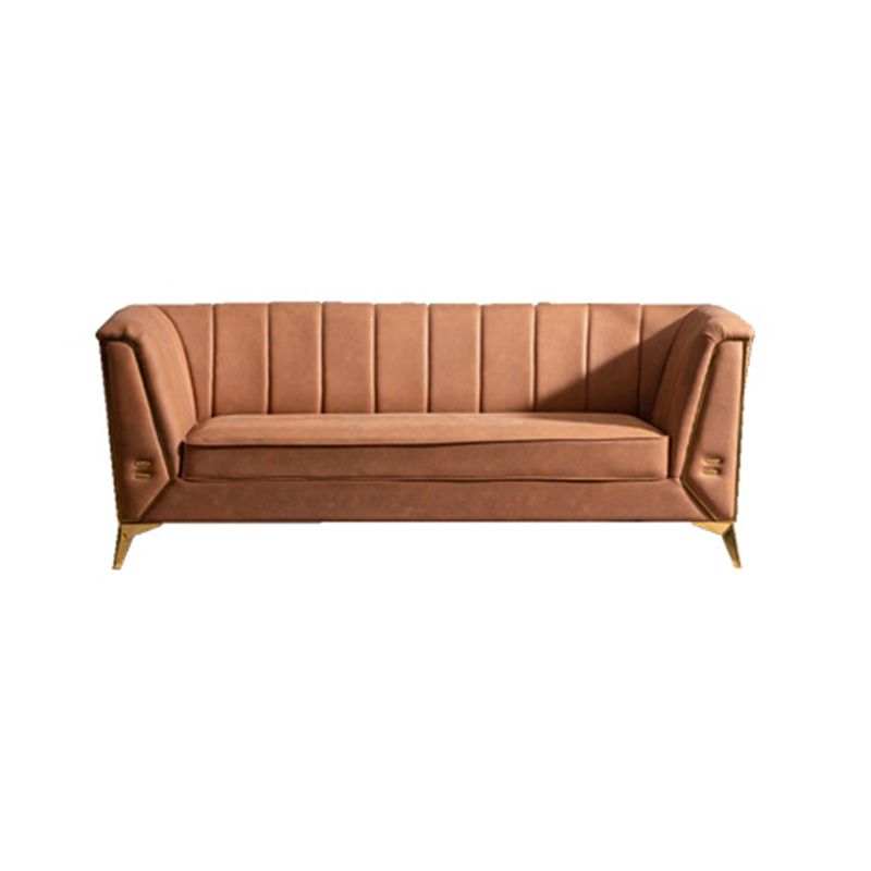 Faux Leather Modern Tuxedo Arm Sofa Standard Sofa with Sewn Pillow Back Clearhalo 'furn' 'furn_sofas' 'Furniture' 'Living Room Furniture' 'Sofa' 'sofas' 1200x1200_561d024a-22ad-44ce-8d3d-63f546d957e9