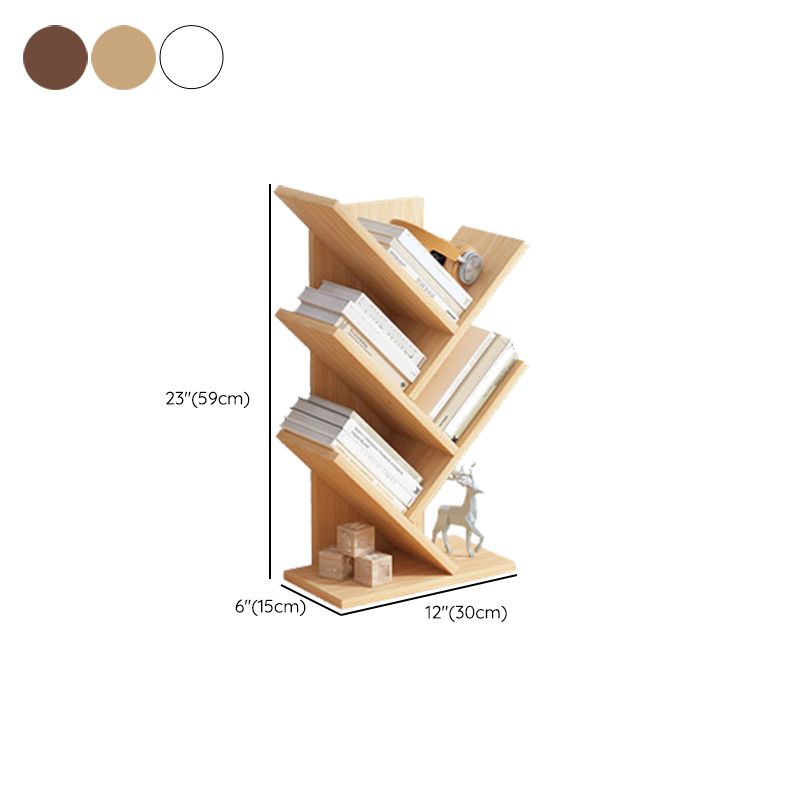 Moderne boekenkast Open Back Engineered Wood -boekenplank met planken voor studieruimte
