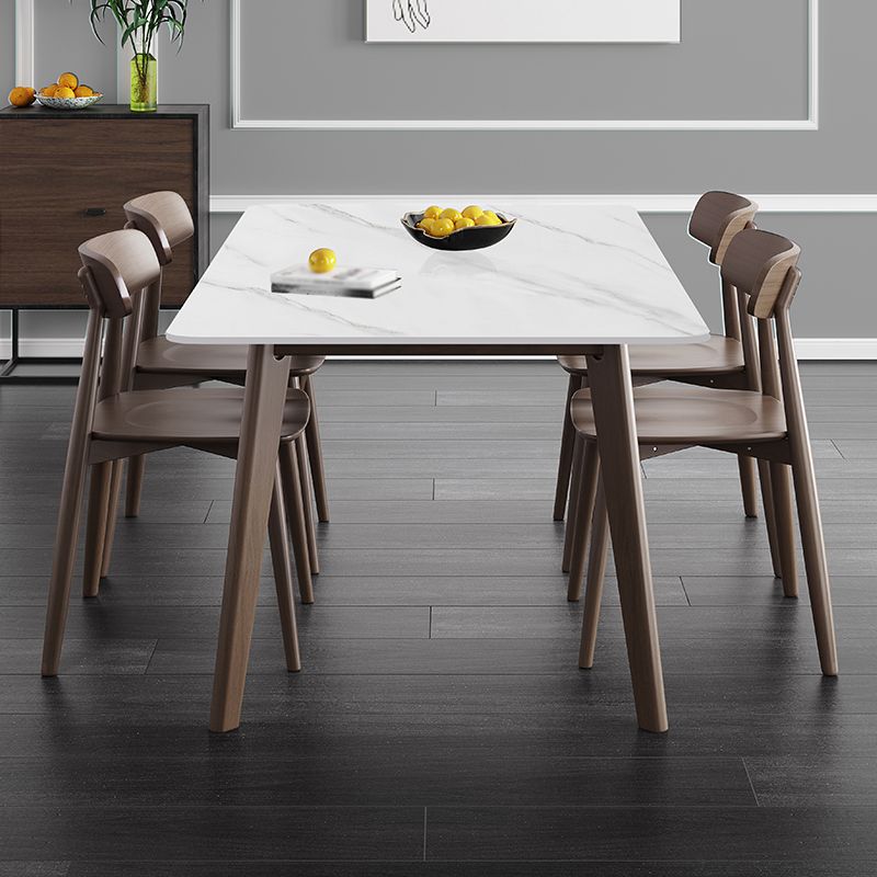 Rectangle Industrial Dining Table White Fixed Table with Sintered Stone Clearhalo ' dining_table' 'Dining Tables & Seating' 'Dining Tables' 'furn' 'furn_dining_table' 'Furniture' 'furniture_dining_table' 'Kitchen & Dining Furniture' 'kitchen&dining_furn' 'kitchen' 'kitchen_dining_table' 1200x1200_561d5448-d4a1-44a6-84cb-21ff6fc52359