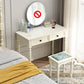 Contemporary Makeup Dressing Table With Drawers White 17.71" W x 30.70" H Clearhalo 'Bedroom Furniture' 'furn' 'furn_makeup_vanities' 'Furniture' 'Makeup Vanities' 'makeup_vanities' 1200x1200_561daf30-5f2c-41e1-bc53-5c89b51a8b61