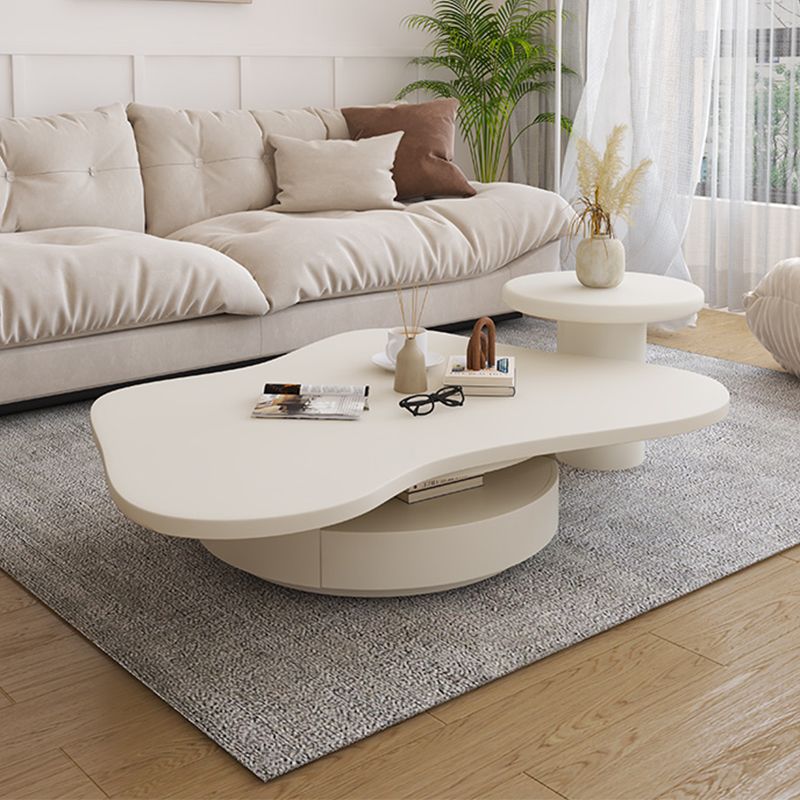 31" Wide Contemporary Coffee Table Pedestal Coffee Cocktail Table Clearhalo 'Coffee & Accent Tables' 'Coffee Tables' 'coffee_tables' 'furn' 'furn_coffee_tables' 'Furniture' 'Living Room Furniture' 1200x1200_561e40d8-46b3-4daf-b180-b8c749397bbb