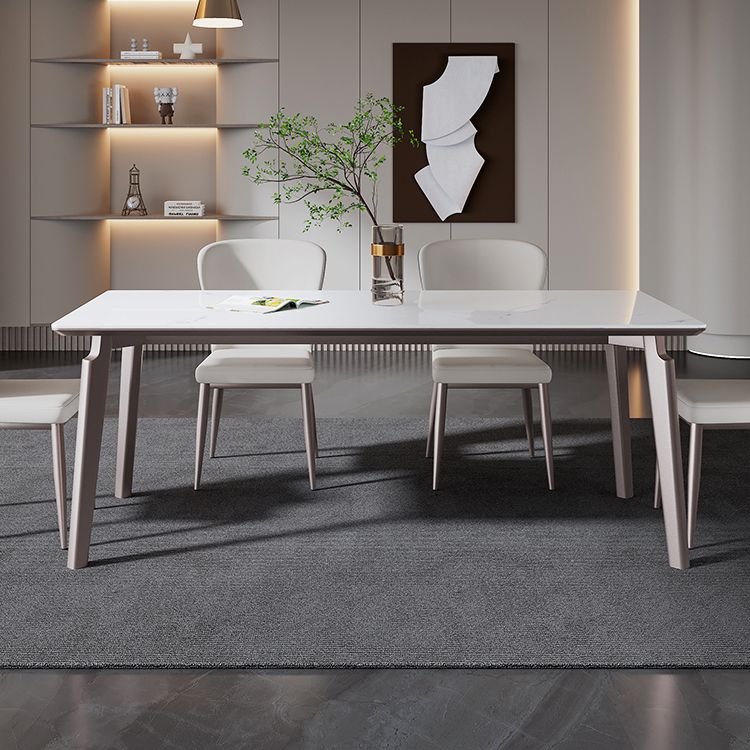 Midcentury Rectangle Dining Site Table Stone Dining Room Home Furniture Clearhalo ' dining_table' 'Dining Tables & Seating' 'Dining Tables' 'furn' 'furn_dining_table' 'Furniture' 'furniture_dining_table' 'Kitchen & Dining Furniture' 'kitchen&dining_furn' 'kitchen' 'kitchen_dining_table' 1200x1200_561e8dd1-3d1b-4751-a385-e62353a281eb