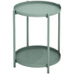 4 Legs Base Design Carbon Steel White/green/black/yellow Round Side Table